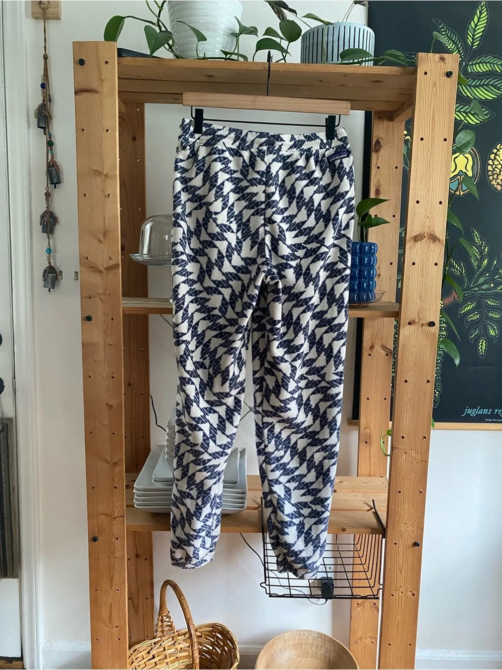 Patagonia Micro D Fleece Joggers Synched Flight Print Small